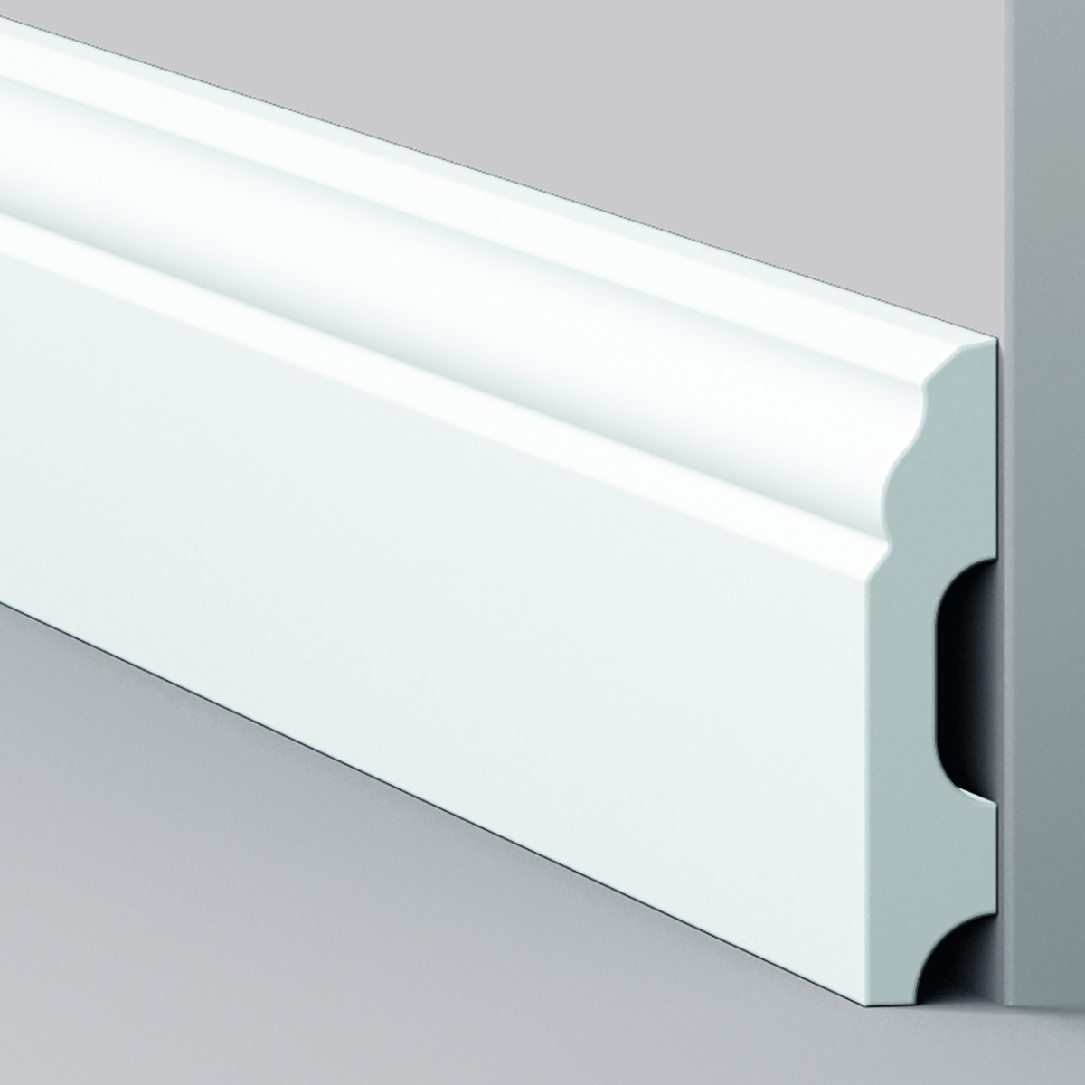 FB1F lijst 6 x 1,3 cm gelakt RAL9016